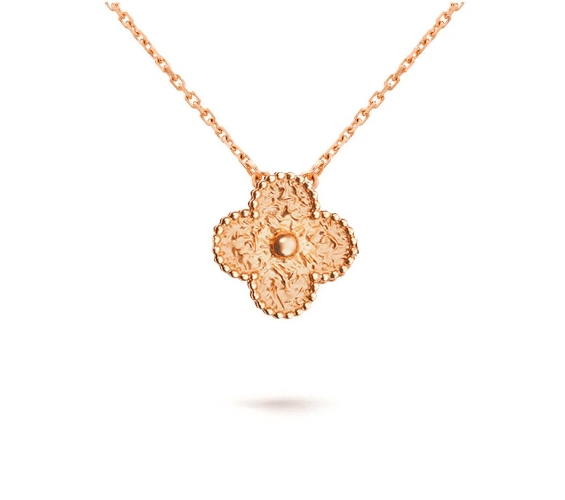 [Gaonasi]CLOVER 15MM SINGLE FLOWER NECKLACE COLLECTION