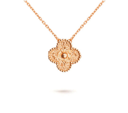 [Gaonasi]CLOVER 15MM SINGLE FLOWER NECKLACE COLLECTION