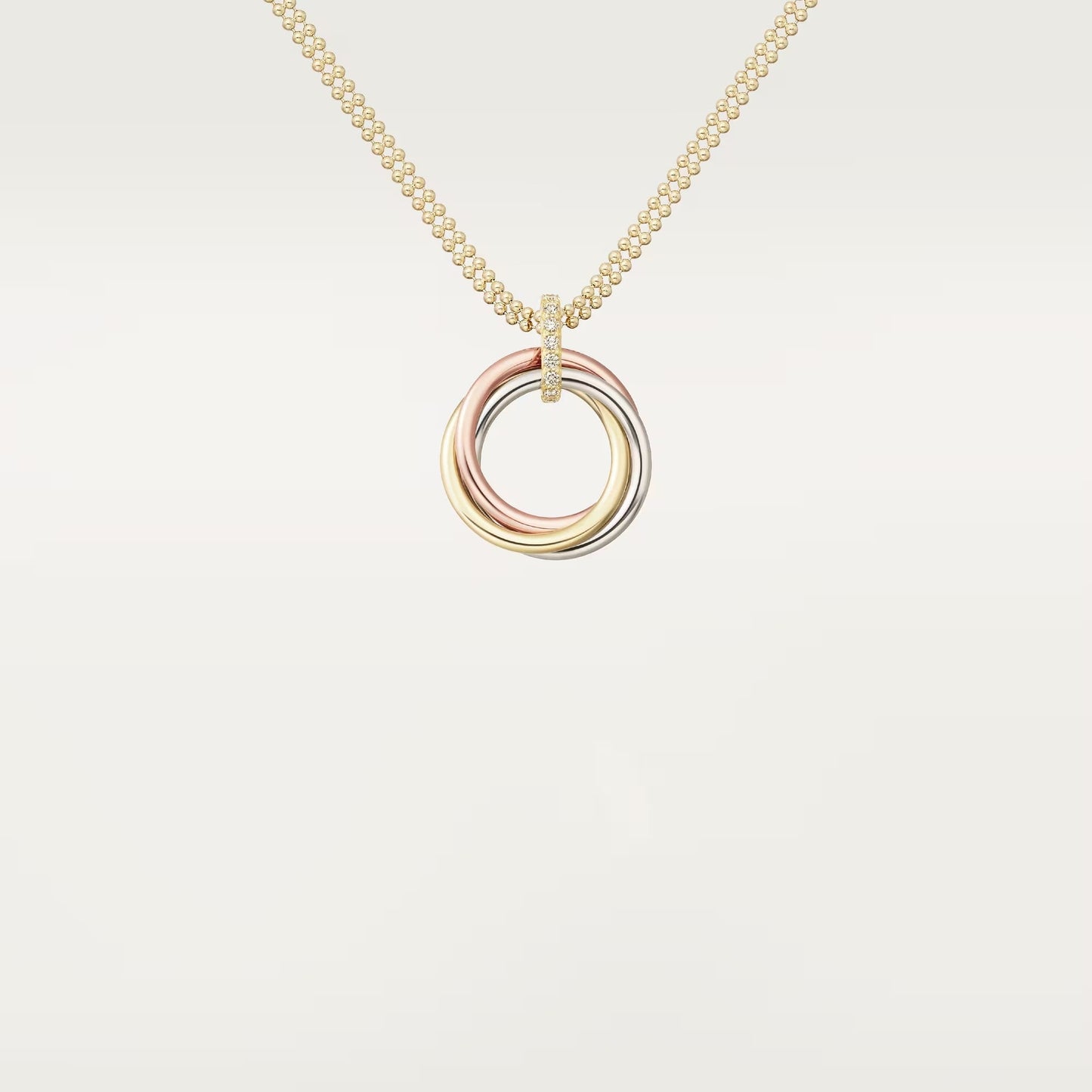 [Gaonasi Jewelry]TRINITY MEDIUM  DIAMONDS NECKLACE