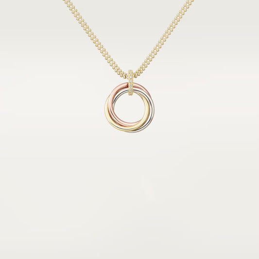[Gaonasi Jewelry]TRINITY MEDIUM  DIAMONDS NECKLACE