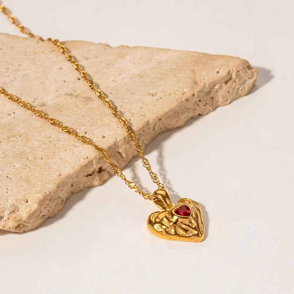 [Gaonasi]Vesper Gold Heart Necklace