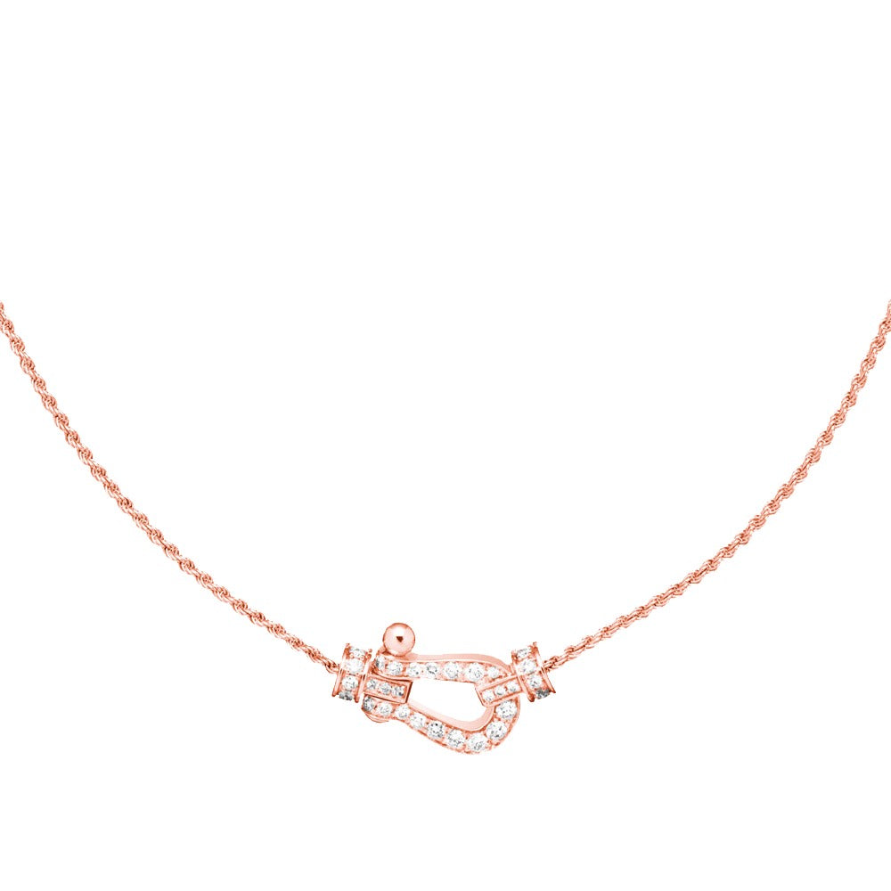 [Gaonasi]FORCE 10 PINK GOLD DIAMOND NECKLACE