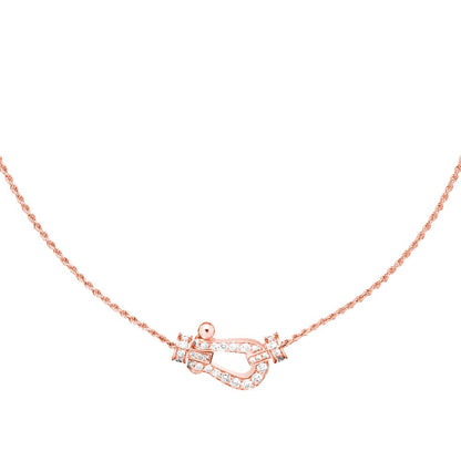 [Gaonasi]FORCE 10 PINK GOLD DIAMOND NECKLACE