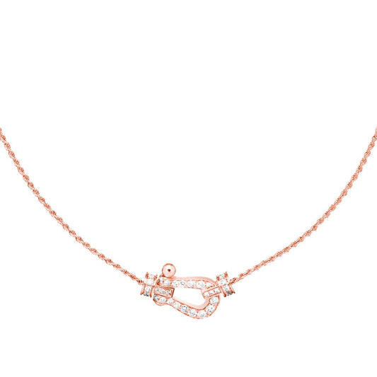 [Gaonasi]FORCE 10 PINK GOLD DIAMOND NECKLACE