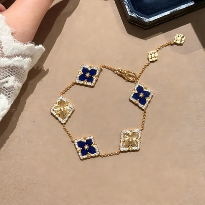 [Cadisa JEWELRY] OPERA 5 MOTIFS TULLE ENAMEL BRACELET