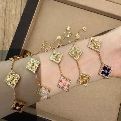 [Cadisa JEWELRY] OPERA 5 MOTIFS TULLE ENAMEL BRACELET