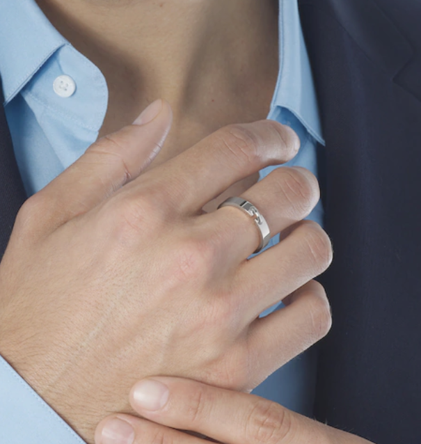 [Gaonasi]ALLIANCE LIENS VIDENCE 4MM RING