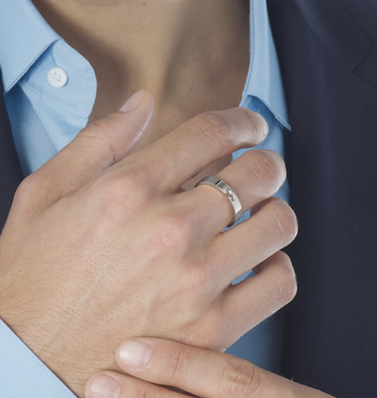 [Gaonasi]ALLIANCE LIENS VIDENCE 4MM RING