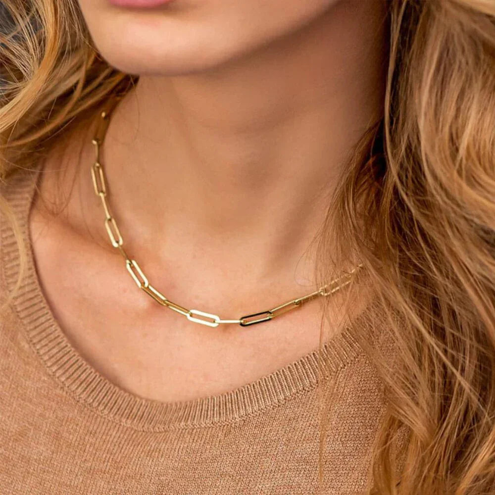 [Gaonasi]Amber Gold Chain Necklace