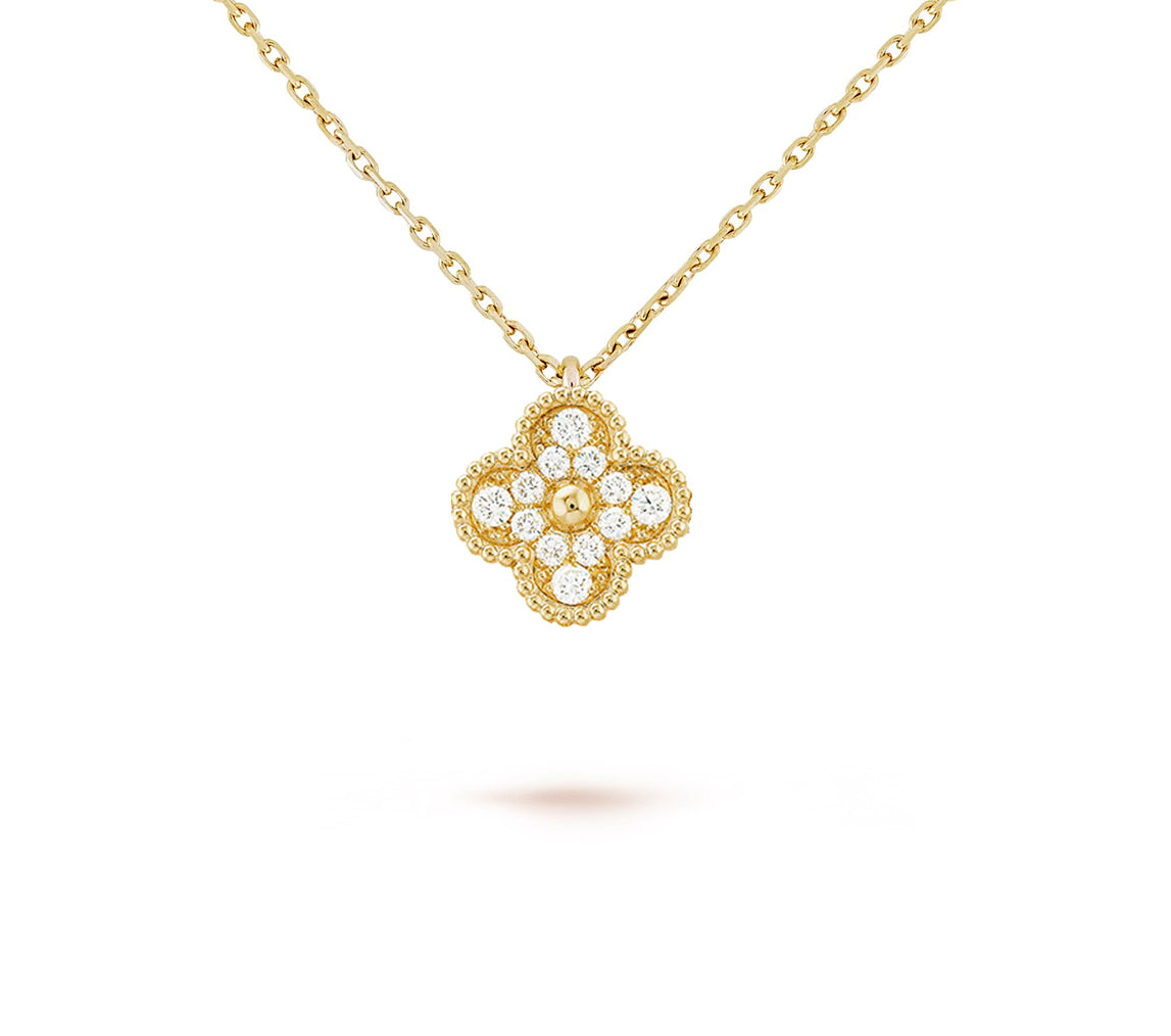 [Gaonasi]CLOVER MINI 9.5MM CARNELIANS NECKLACE COLLECTION