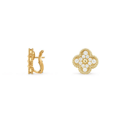 [Gaonasi]CLOVER 15MM MOP EARRINGS COLLECTION