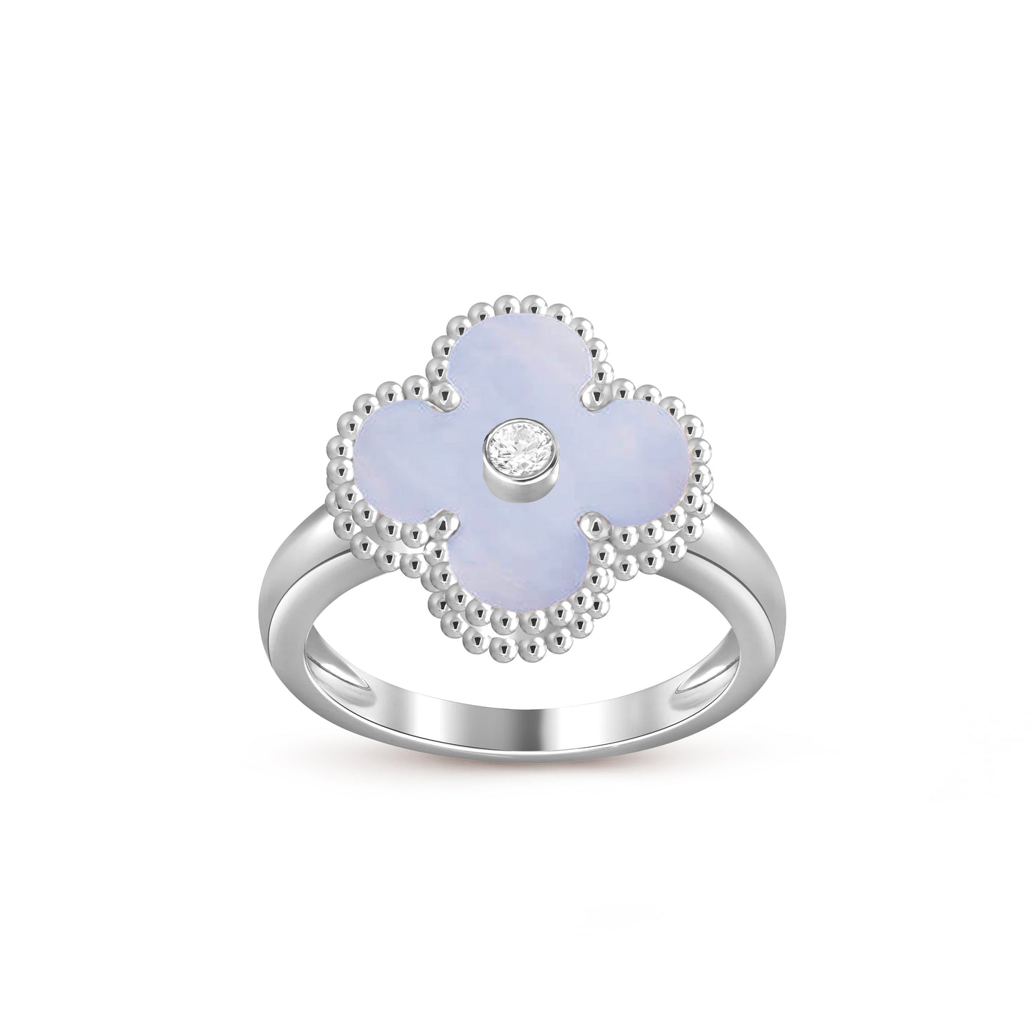 [Gaonasi]CLOVER SILVER DIOMND RING COLLECTION
