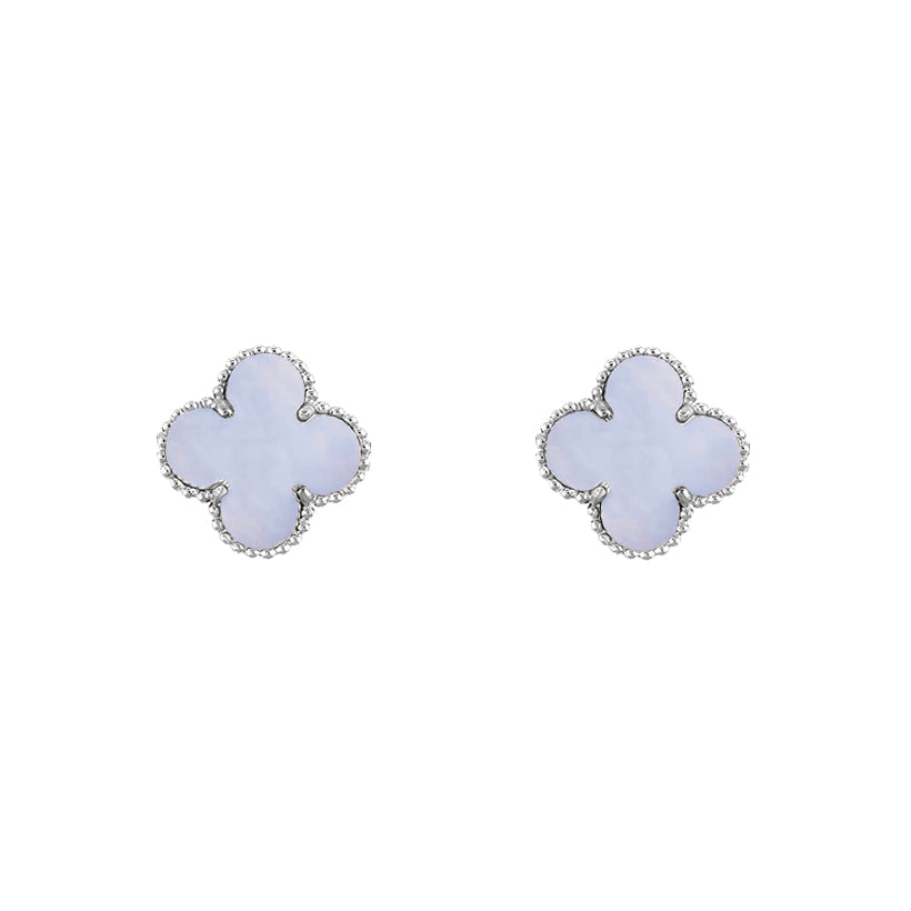 [Gaonasi]CLOVER SILVER 15MM EARRINGS COLLECTION