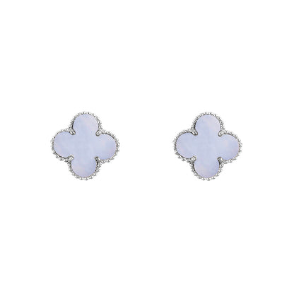 [Gaonasi]CLOVER SILVER 15MM EARRINGS COLLECTION