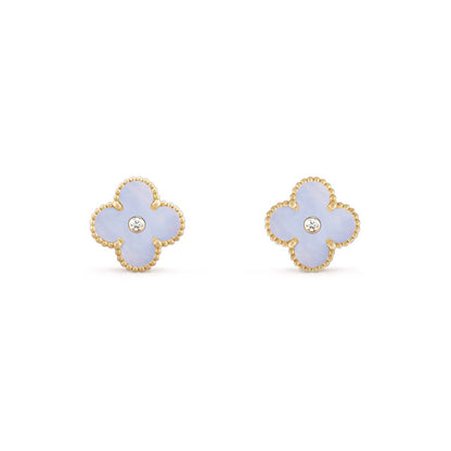 [Gaonasi]CLOVER  15MM DIAMOND EARRINGS COLLECTION