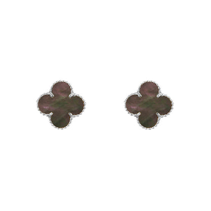 [Gaonasi]CLOVER SILVER 15MM EARRINGS COLLECTION