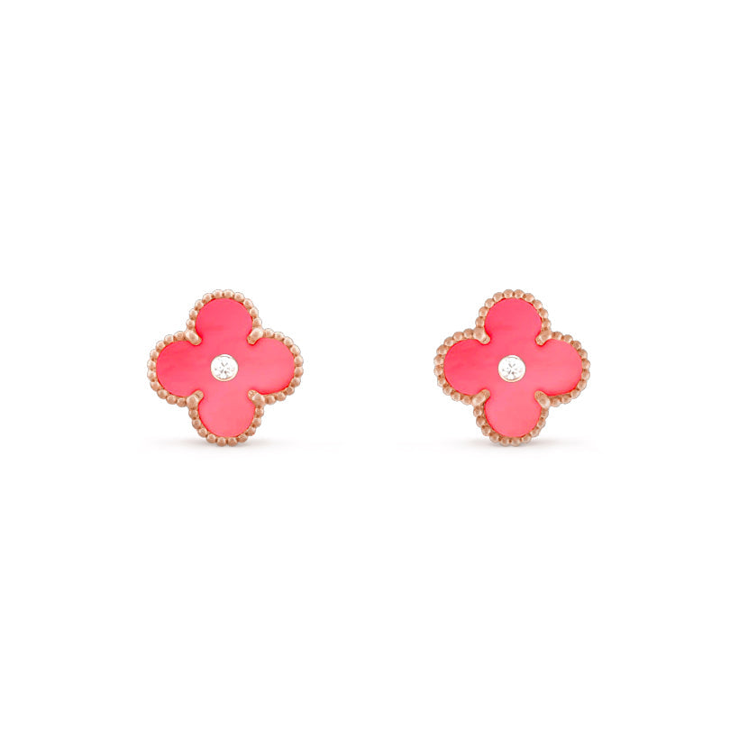 [Gaonasi]CLOVER  15MM DIAMOND EARRINGS COLLECTION