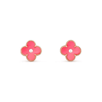 [Gaonasi]CLOVER  15MM DIAMOND EARRINGS COLLECTION