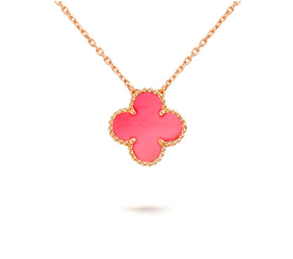 [Gaonasi]CLOVER 15MM SINGLE FLOWER NECKLACE COLLECTION