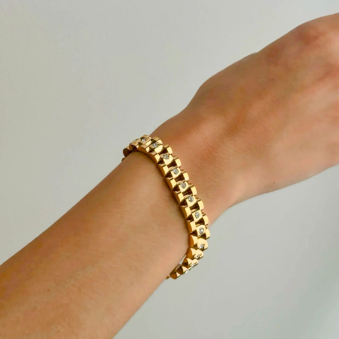 [Gaonasi]Gold Watchband Bracelet