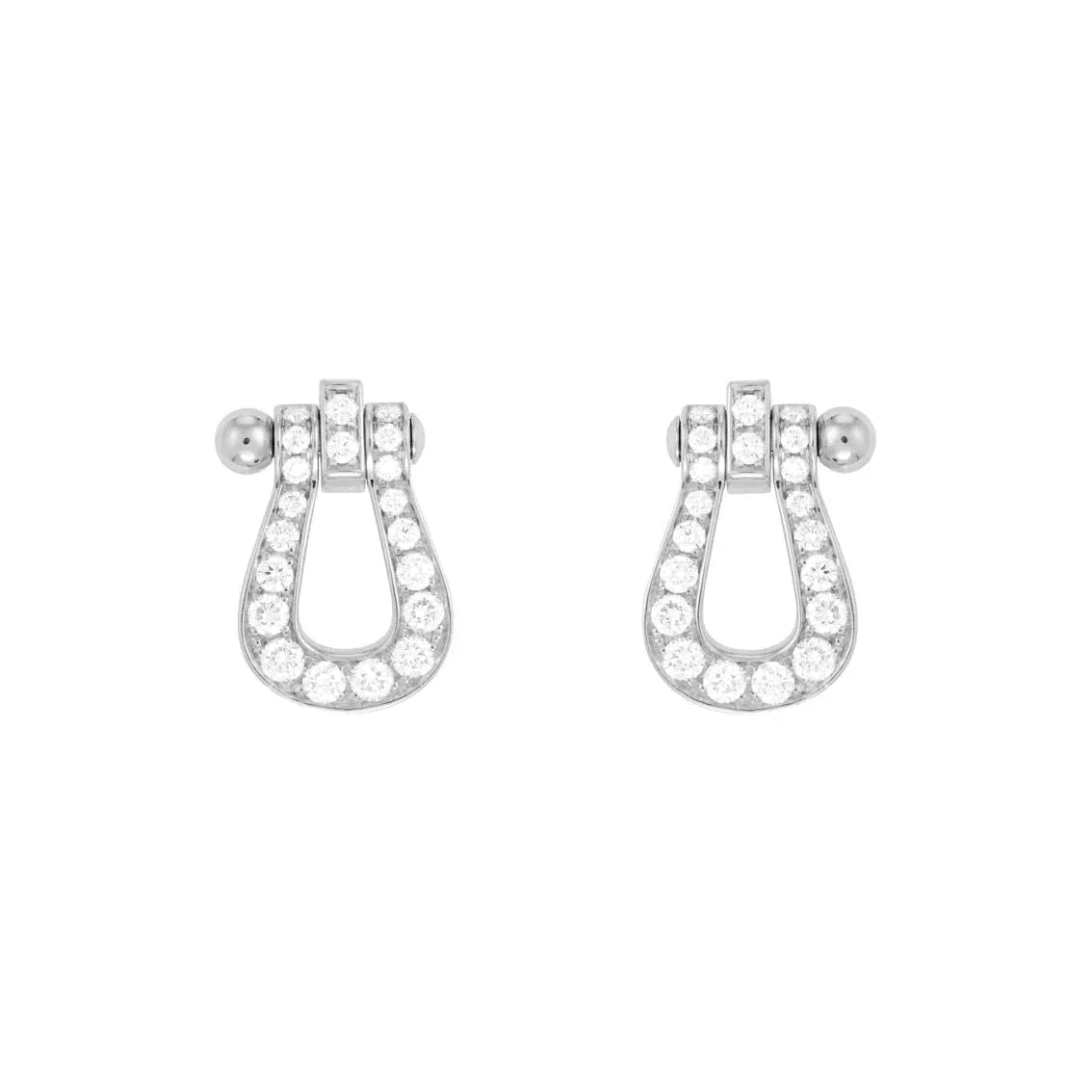 [Gaonasi]FORCE 10 FULL DIAMOND STUD EARRINGS MINI MODEL