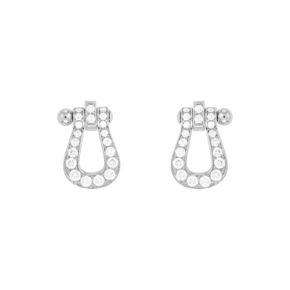 [Gaonasi]FORCE 10 FULL DIAMOND STUD EARRINGS MINI MODEL
