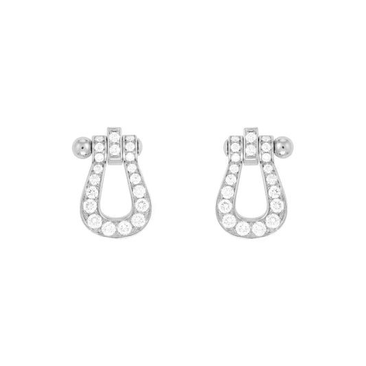 [Gaonasi]FORCE 10 FULL DIAMOND STUD EARRINGS MINI MODEL