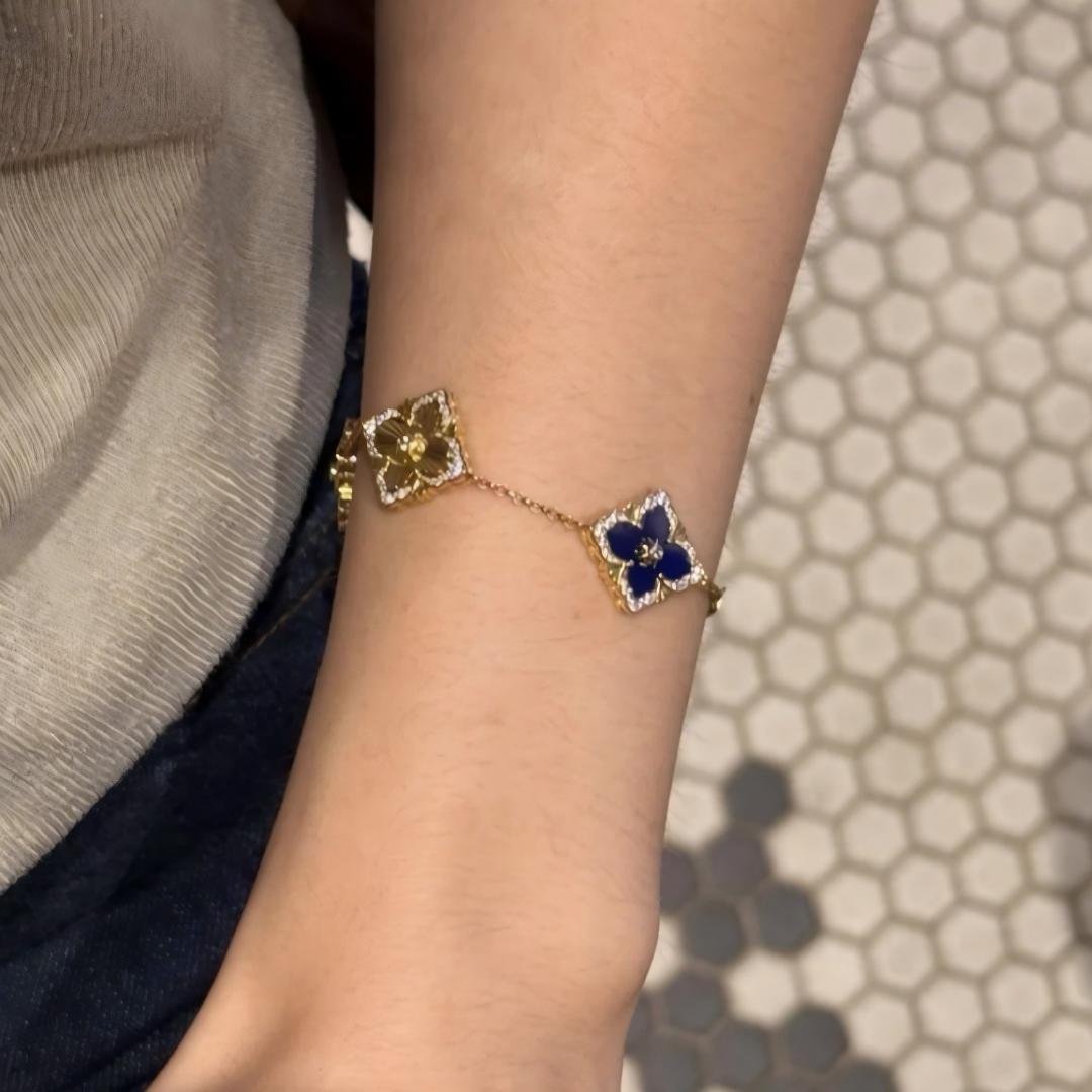 [Cadisa JEWELRY] OPERA 5 MOTIFS TULLE ENAMEL BRACELET