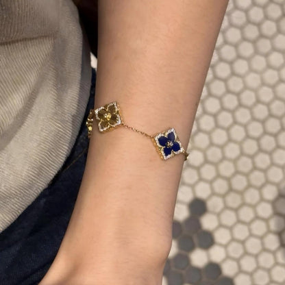 [Cadisa JEWELRY] OPERA 5 MOTIFS TULLE ENAMEL BRACELET