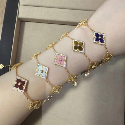 [Cadisa JEWELRY] OPERA 5 MOTIFS TULLE ENAMEL BRACELET