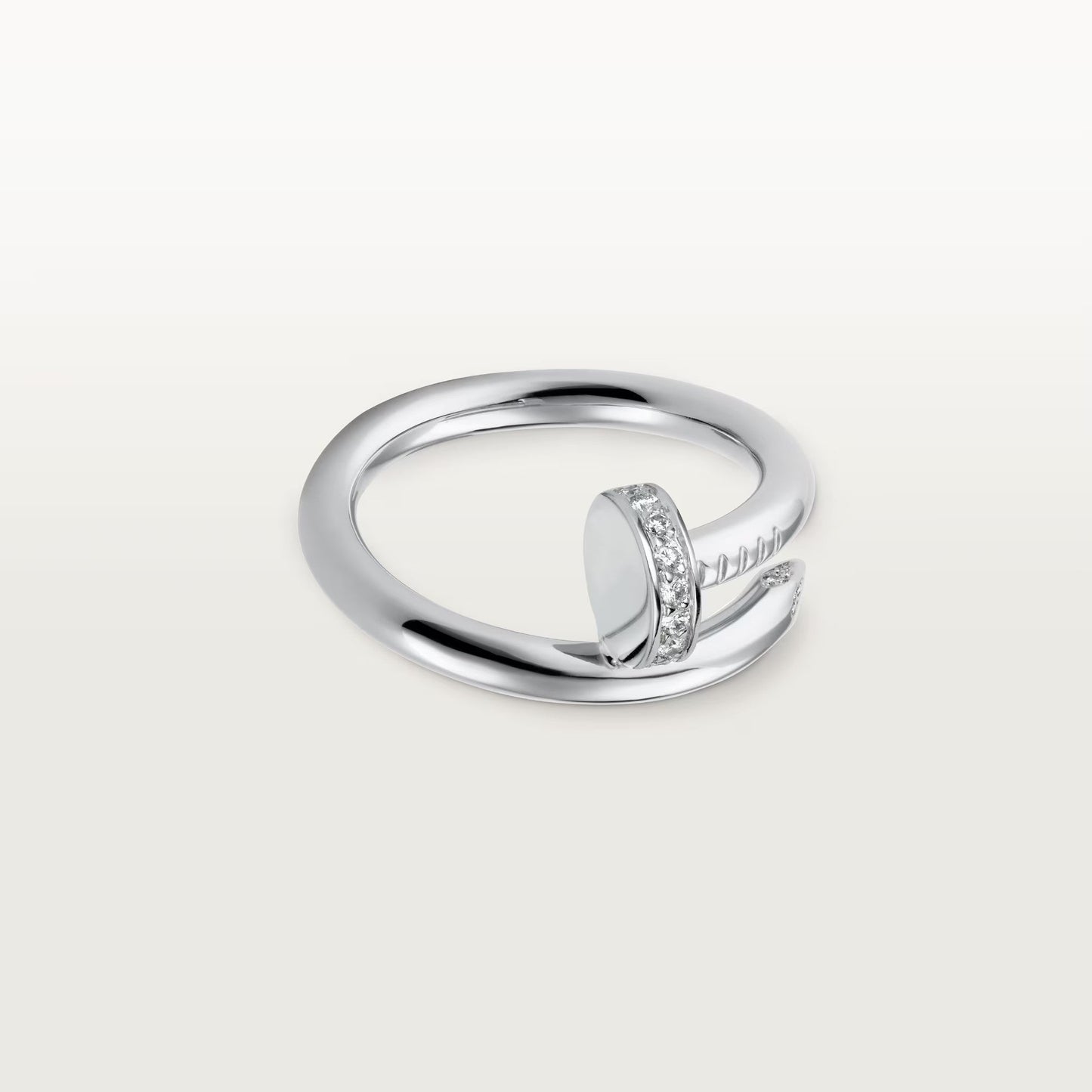 [Gaonasi Jewelry]JUSTE RING 2.6MM HALF DIAMOND