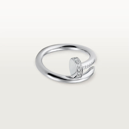 [Gaonasi Jewelry]JUSTE RING 2.6MM HALF DIAMOND