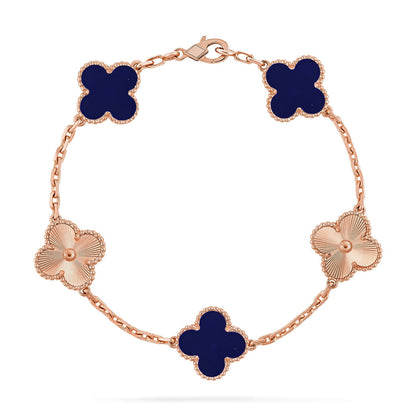 [Gaonasi]CLOVER 5 MOTIF LAPIS LAZULI BRACELET COLLECTION