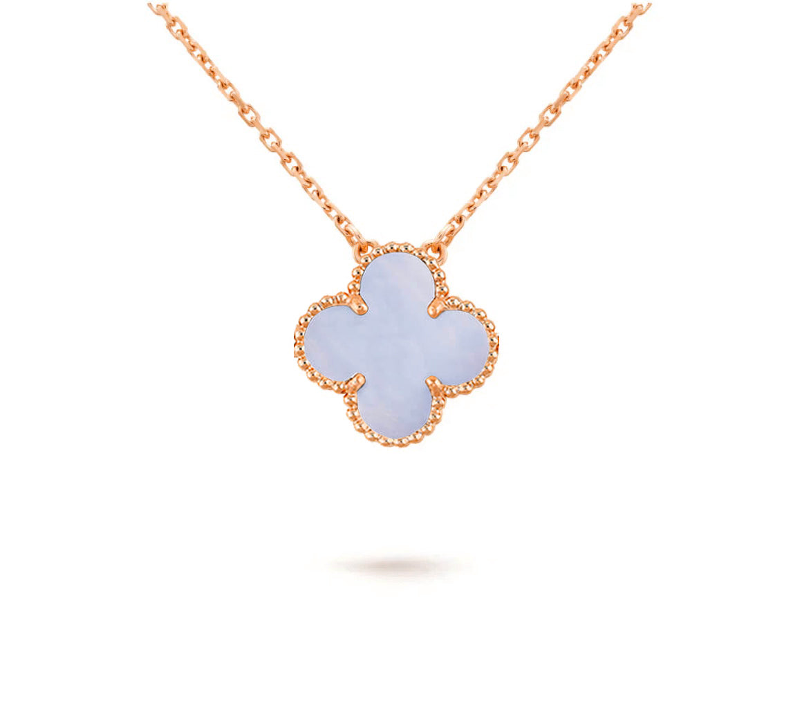 [Gaonasi]CLOVER 15MM SINGLE FLOWER NECKLACE COLLECTION