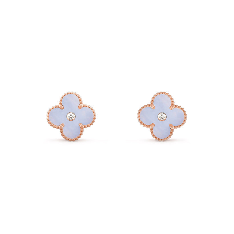 [Gaonasi]CLOVER  15MM DIAMOND EARRINGS COLLECTION