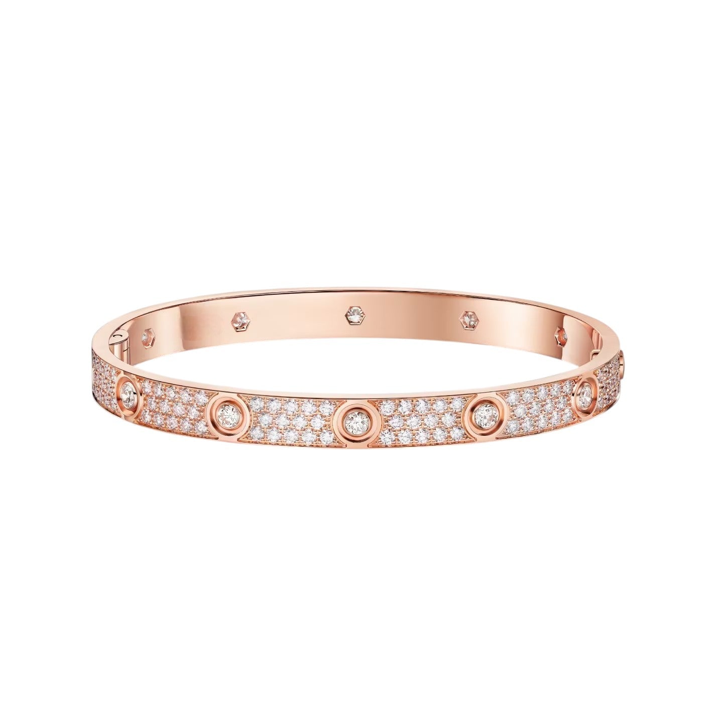 [Gaonasi Jewelry]LOVE BRACELET 6.1MM DIAMOND-PAVED 10 BIG DIAMONDS