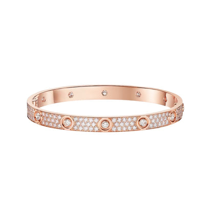 [Gaonasi Jewelry]LOVE BRACELET 6.1MM DIAMOND-PAVED 10 BIG DIAMONDS