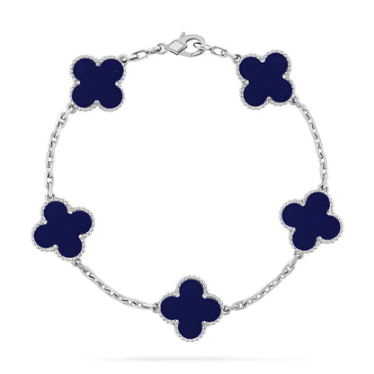 [Gaonasi]CLOVER 5 MOTIF LAPIS LAZULI BRACELET COLLECTION
