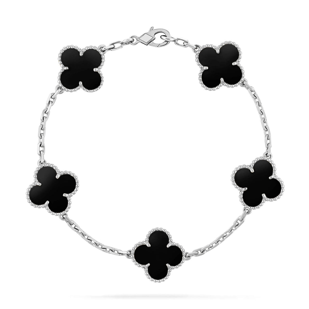 [Gaonasi] CLOVER 5 MOTIF ONYXS BRACELET COLLECTION