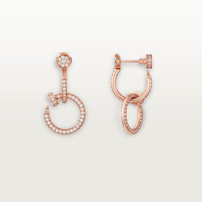 [Gaonasi Jewelry]JUSTE FULL DIAMOND DOUBLE EARRINGS