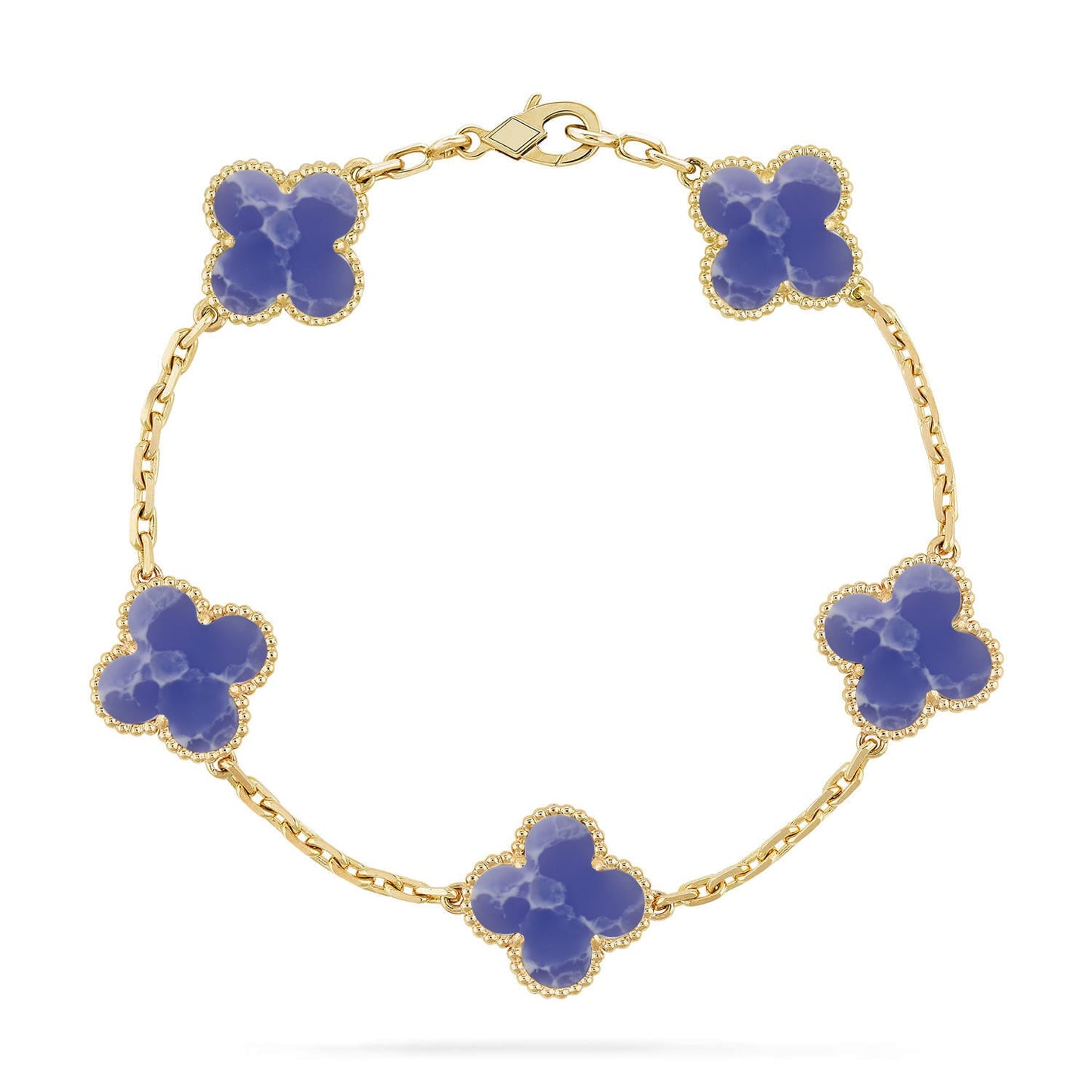 [Gaonasi]CLOVER 5 MOTIF BLUE VEINS BRACELET COLLECTION