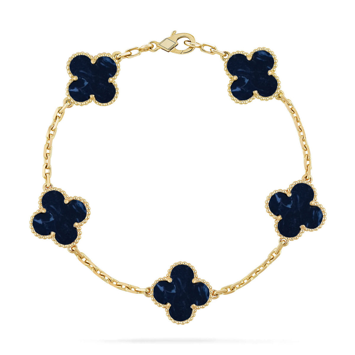 [Gaonasi]CLOVER 5 MOTIF PIETERSITE BRACELET COLLECTION