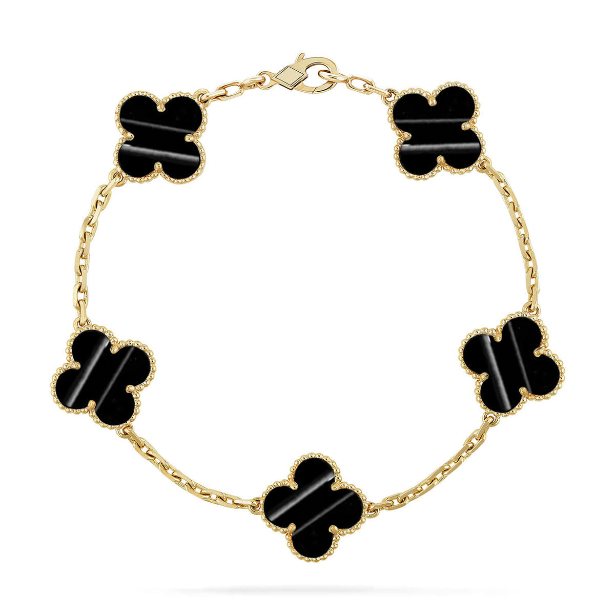 [Gaonasi] CLOVER 5 MOTIF PULSAR STONE BRACELET COLLECTION