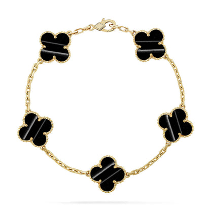 [Gaonasi] CLOVER 5 MOTIF PULSAR STONE BRACELET COLLECTION