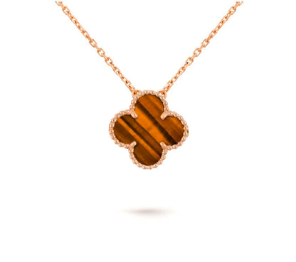 [Gaonasi]CLOVER 15MM SINGLE FLOWER NECKLACE COLLECTION