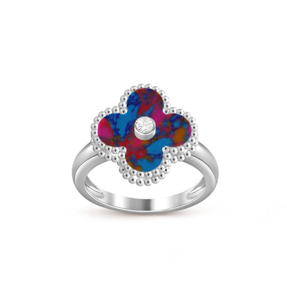 [Gaonasi]CLOVER SILVER DIOMND RING COLLECTION