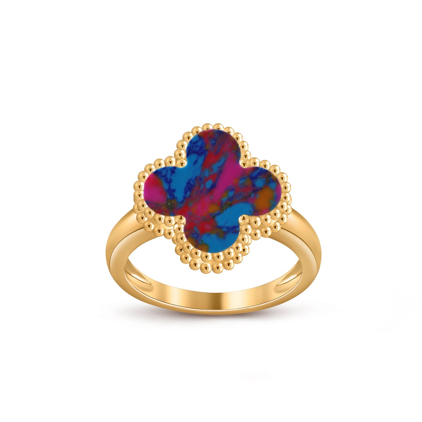 [Gaonasi]CLOVER RING GOLD COLLECTION