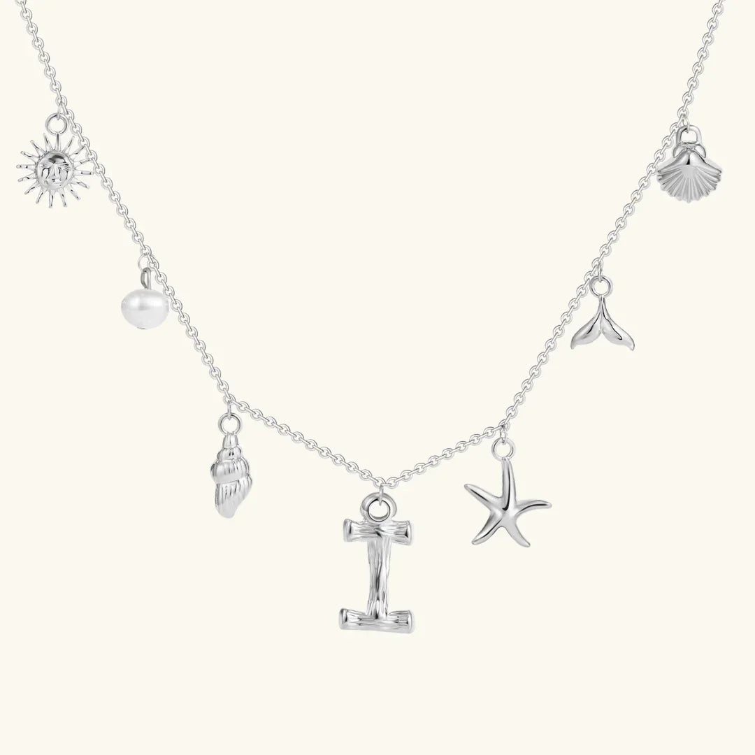 [Gaonasi]Avaria Ocean Initial Necklace