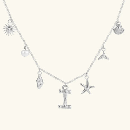 [Gaonasi]Avaria Ocean Initial Necklace