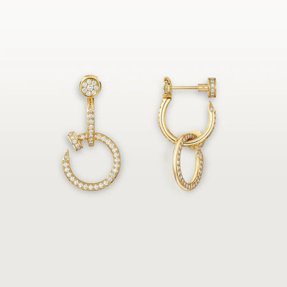 [Gaonasi Jewelry]JUSTE FULL DIAMOND DOUBLE EARRINGS